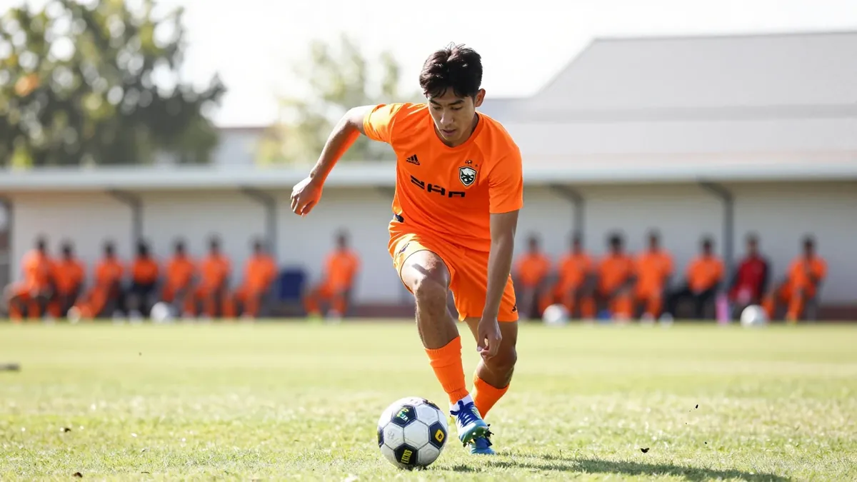 El técnico granota, Luis Castro, convocó al lateral derecho Diego Moyano, de 14 años, para una sesión con la plantilla...