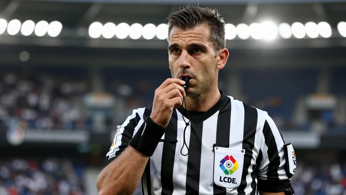 Newly promoted referee Carlos Muñiz will officiate Espanyol vs Levante this Sunday at RCDE Stadium